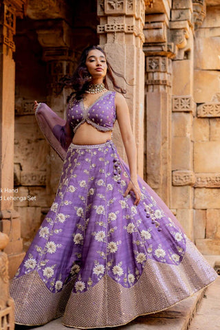 Designer Lehenga with blouse and dupatta for wedding functions and parties